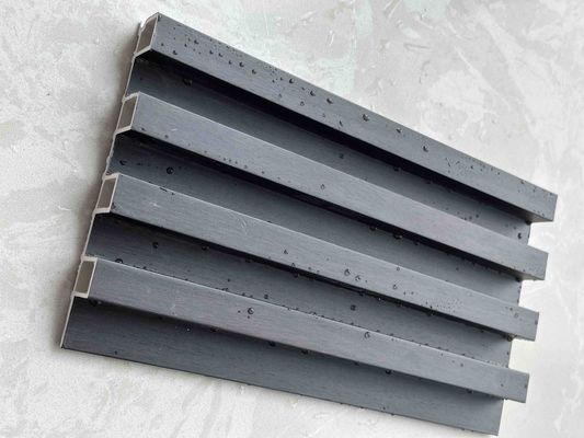 160MM WPC Grille Slat 3D Pvc Fluted Wall Panels Waterproof