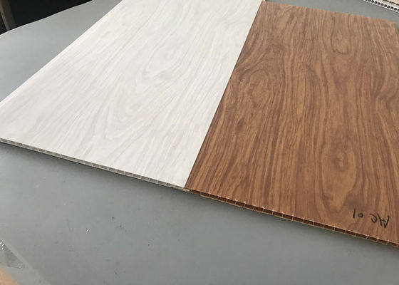 হোটেল লবি সিলিং ওয়াল Cladding সজ্জা জন্য উচ্চ চকচকে মুদ্রণ পিভিসি কাঠ প্যানেল