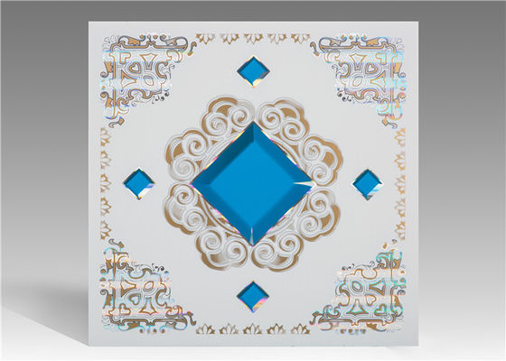 ড্রপ সিলিং জন্য কাঁচা ময়রা প্রান্ত ছাদ টাইলস 2.35 কেজি / M2