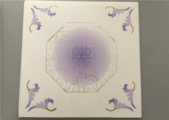 595*595 মিমি সিলিং বোর্ড পরিবেশ বান্ধব আধুনিক সাসপেন্ড সিলিং টাইলস কারপোর্ট / গ্যারেজ / বাথরুমের জন্য