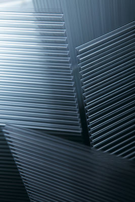 ম্যাক্রোলন / লেক্সান টুইন ওয়াল ঠালা শীট, নমনীয় পলি কার্বনেট শিট