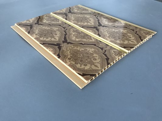 200 × 6mm প্রিন্টিং গোল্ডেন লাইন প্রাচীর রেঁস্তোরা জন্য পিভিসি প্যানেলস প্রিন্টিং