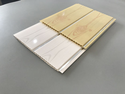 200 × 5.95M অভ্যন্তরীণ শৈল্পিক পিভিসি কাঠের আচ্ছাদন প্যানেল রেস্টুরেন্টের জন্য 7 মিমি বেধ 8 ইঞ্চি পিভিসি সিলিং প্যানেল জনপ্রিয় কাঠের রঙ