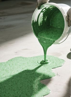 Easy To Install Epoxy Colored Sand Floor Paint For Outdoor Using Two Parts Quartz Epoxy Painting Colored Epoxy Flooring