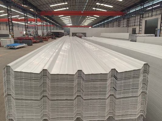 Warehouse Roofing Material UPVC Sheets 2mm UPVC Roofing Tiles For Factory Roof Long Lifetime White Pvc Corrugated Sheet