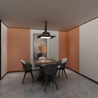 8mm 4ft*8ft Wooden Big Pvc Wall Panel For Indoor Wall Decorative Carbon Crystal Sheet