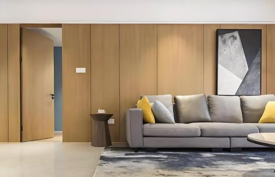 Bamboo Wood Fiber Veneer Waterproof Pvc Wooden Sheet Fireproof Carbon Crystal Wall Panels Modern Style Pvc Sandwich Panel