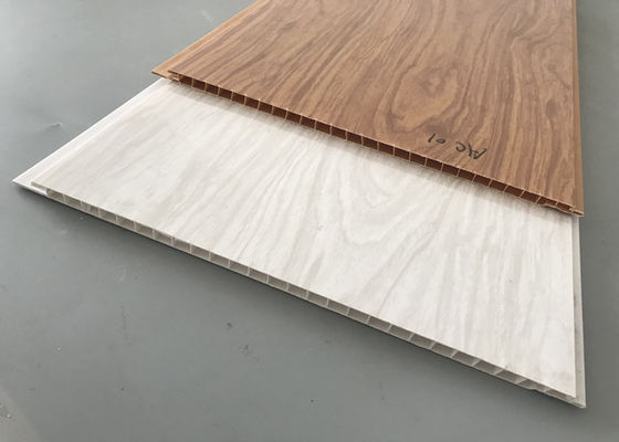 হোটেল লবি সিলিং ওয়াল Cladding সজ্জা জন্য উচ্চ চকচকে মুদ্রণ পিভিসি কাঠ প্যানেল