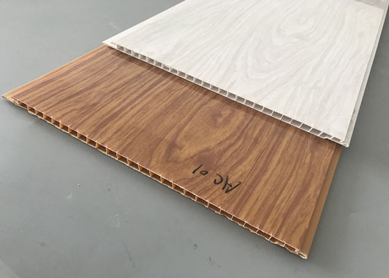 হোটেল লবি সিলিং ওয়াল Cladding সজ্জা জন্য উচ্চ চকচকে মুদ্রণ পিভিসি কাঠ প্যানেল